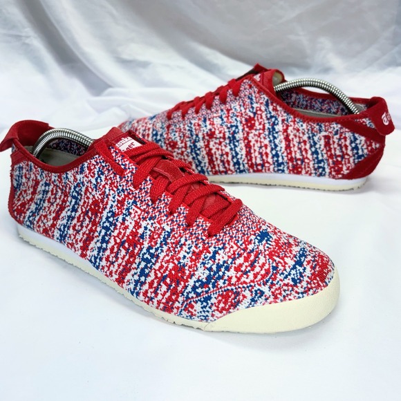 Onitsuka Tiger Mexico 66 Sneakers Mens US 10 EU 44 Red White Blue Running Shoes